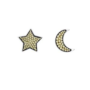 LAGOS Gold and Silver Star and Moon Earrings